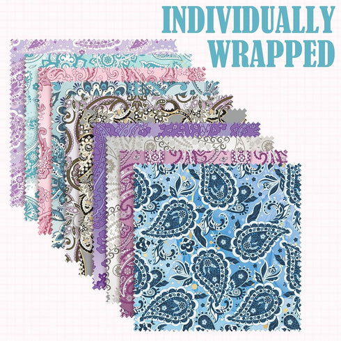 20 Pcs Microfiber Cleaning Cloth Cute Paisley Waves Design Microfiber Cloth Soft Multicolor Glasses Cleaner Cloth for Eyeglasses Camera Lens Cell ...