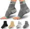 Compression Socks for Women & Men Open Toe (2 Pairs) - Best Ankle Compression Sleeve for Swelling, Achilles Tendonitis, Heel Pain & Plantar Fascii...