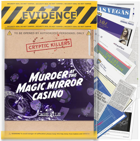 Unsolved murder mystery game - Cold Case Files Investigation - CRYPTIC KILLERS - Detective Evidence & Crime File - individuals, date nights & part...