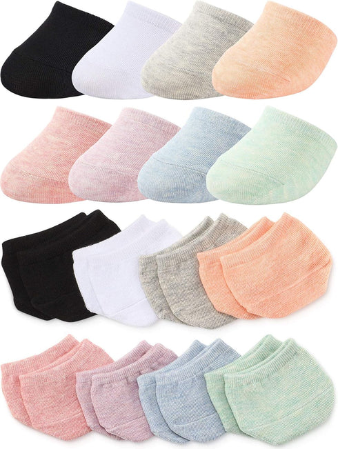 SATINIOR 8 Pairs Toe Topper Socks for Women, Mule Toe Topper Liner Half Socks Cotton Seamless...