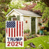 Trump 2024 Flag 12x18 Double Sided Garden Flag American Patriotic USA Flag - Take America Back Garden Flags for Outside Lawn Decor Yard Flag for D...