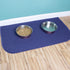 Ritz Solid Accent Rug: 18" x 30" Stain Resistant Kitchen or Living Room Floor Mat, Latex Backing, Machine Washable, Blue...