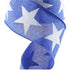 Glittered Stars Wired Edge Ribbon - 2.5" x 10 Yards (Royal Blue)...