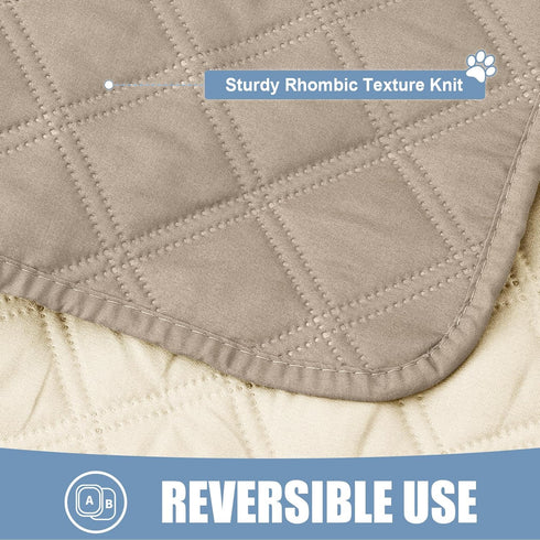 smiry Waterproof Dog Blanket, Reversible Dog Bed Cover Pet Blanket, Soft Couch Cover for Dogs Washable, Bed Couch Sofa Furniture Protector for Pup...