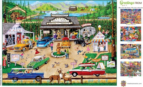 Masterpieces 550 Piece Jigsaw Puzzle for Adults, Family, Or Kids - Greetings from The National Parks - 18"x24"...