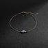 BERISO Gold Ankle Bracelets for Women 14K Gold Plated Summer Beach Simple Three Clear Beaded Ankle Bracelets for Women Minimalist Anklet for Women...