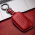 Tukellen for Lexus Leather Key Fob Cover with Keychain Compatible with Lexus RX ES GS LS NX RS GX LX RC LC Smart Key-Red...