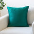 The White Petals Dark Teal Euro Sham (Set of 2 Covers, Faux Raw Silk, Dark Teal, 26x26 inches)...
