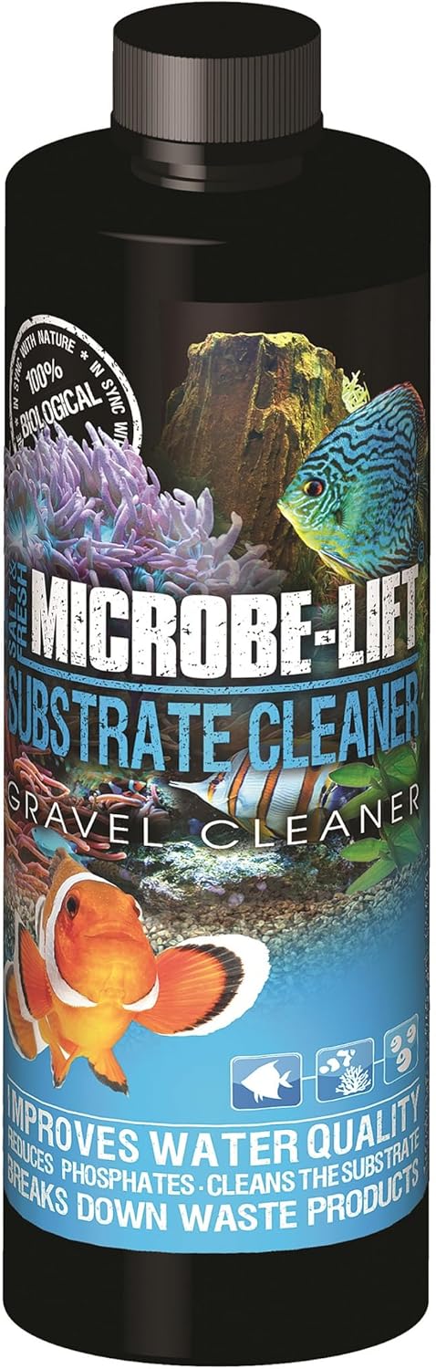 Microbe-Lift Professional Gravel & Substrate Cleaner for Freshwater and Saltwater Tanks, 8oz...