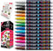 Fine Tip Paint pens for Rock Painting - Wood, Glass, Metal and Ceramic Works on Almost All Surfaces Set of 15 Vibrant oil based fine point paint m...