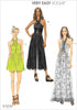 Vogue Patterns Misses' Criss-Cross Halter Romper and Jumpsuit, 14-16-18-20-22 Red...