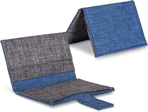 | Stick On Cell Phone Wallet and Card Holder for Phone Case | iPhone Compatible(Blue Grey)......