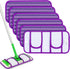 Reusable Mop Pads Compatible with Swiffer Sweeper Mops(6 PCS)- 12 Inch Washable Microfiber Wet Pads Refills Dry Sweeping Cloths Heavy Duty Mop Hea...