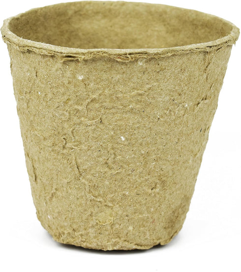Set of 16 Biodegradable Eco Friendly Peat Pots! 3.125" Diameter x 3" - Recycled Non Bleached Peat Pots Perfect for Seed Germination! No Transplant...