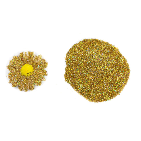 Sunflower Sugar Art Gold Hologram Glitter Cake Dust – Vegan, Non-Toxic, Shiny Glitter Dust for Wedding Cakes, Backing, Ice Cream, and Decoration– ...