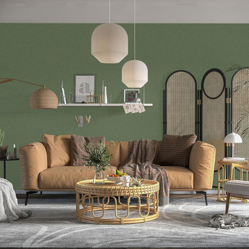 practicalWs Green Contact Paper Peel and Stick Wallpaper with Tools, Modern Removable Wall Paper for Bedroom Walls, 17.7'' x 236.2'' Self-Adhesive...