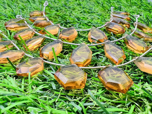 1 Strand Citrine Quartz 10 Pcs Beads Size 4x17-6x20mm Fancy Shape Cut Faceted Beads for Jewellery Making, Beading & Craft Supplies KCRAFTS-RK_k11...