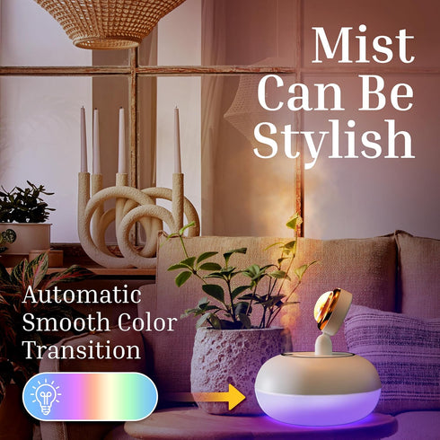 Essential Oil Diffuser, Upgraded Diffusers for Essential Oils Aromatherapy Diffuser Cool Mist Humidifier with Colors Lights Waterless Auto Off for...