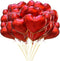 Jonhamwelbor 20Pcs 18 inch Red Foil Mylar Heart Shape Balloons Decorations Valentines Birthday Wedding Baby Shower Party (Red)...