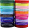 3/8" White Jump Point Grosgrain Ribbons, Perfect for Gift Wrapping Crafts Party Wedding Birthday Decoratio, DIY Crafts Bow Hair Headband Accessori...