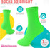 Casual Dress Socks for Men, Bright Neon Solid Color, Comfortable Crew Socks, Rock n Roll Fancy Dress, Ideal...