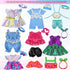 19Pcs 8-10-inch-Doll-Clothes-Accessories Baby-Doll-Clothes Costumes Outfits Christmas Birthday Gift for Little Girl...