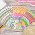 Spring Bulletin Board Border,Spring Borders for Bulletin Board Decorations,Spring Bulletin Board Decorations for Classroom with 200 Glue Point Dot...