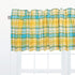 C&F Home Citrus Mist Gingham Checkered 100% Cotton Single Window Valance Curtain 16" x 72" Home Kitchen Living Room Dining Dinner Bedroom Bathroom...