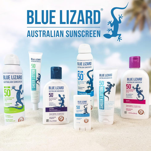 BLUE LIZARD Baby Mineral Sunscreen with Zinc Oxide, SPF 50+, Water Resistant, UVA/UVB Protection with Smart Cap Technology - Fragrance Free, 3 Oun...