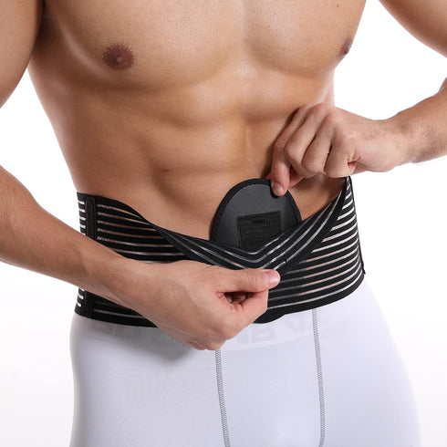 Umbilical Hernia Belt for men (premium compression pad). Umbilical hernia belt for women: prevention of surgery. Abdominal binder for men - Hernia...