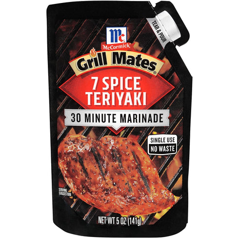 McCormick Grill Mates 7 Spice Teriyaki 30 Minute Marinade, 5 oz (Pack of 6)...
