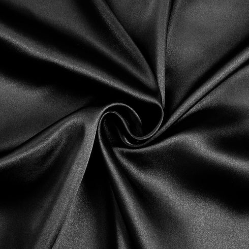 Black Satin Fabric 60 Inch Wide by The Yard, Soft Charmeuse Satin Fabric for Wedding Dress, DIY Craftings, Costumes, 1 Yard...