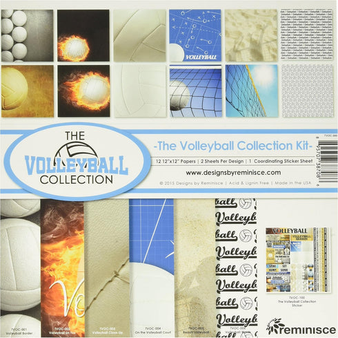Reminisce The Volleyball Collection Kit, TVOC-200, 12x12 inches...