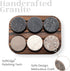 Whiskey Chilling Stones - Set of 6 Handcrafted Premium Granite Round Sipping Rocks - Hardwood Presentation & Storage Tray by R.O.C.K.S....
