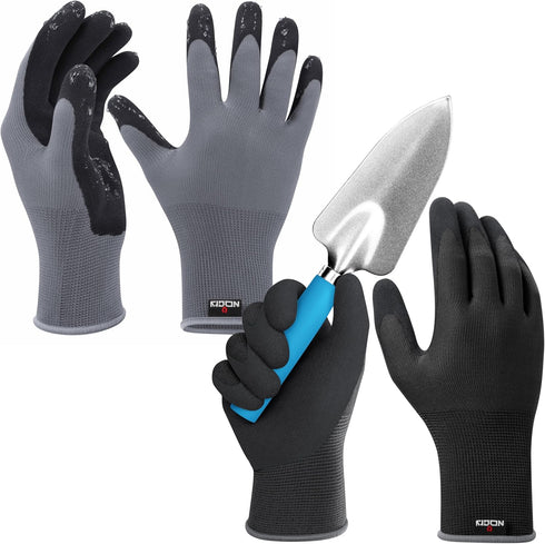 NoCry Premium Gardening Gloves for Men with Strong Grip and Touchscreen Tips — 100% Breathable, Superior Dexterity — Perfect Garden Gloves Men, Ya...