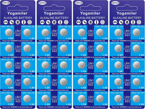 40-Pack LR41 AG3 392 192 SR41 384 736 L736F Battery 1.5V Button Cell Batteries...