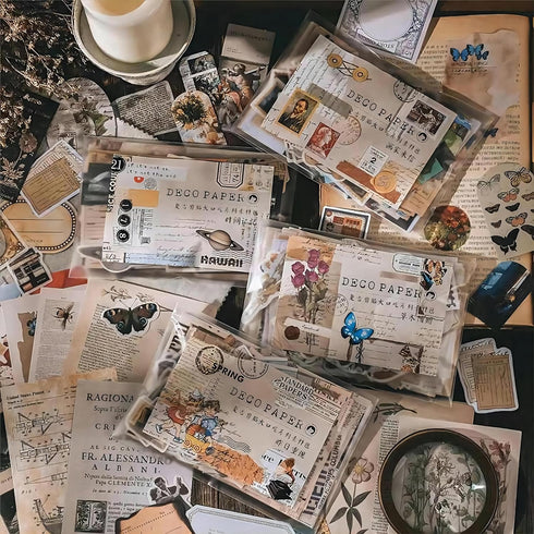 200pcs Aesthetic Stickers for Journaling - Vintage Scrapbook Stickers, Aesthetic Stickers, journaling Stickers, journaling Supplies, Scrapbook kit...