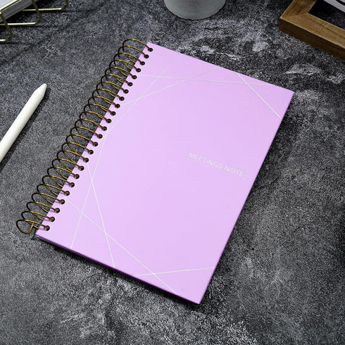 Meeting Notebook with Action Items Work Notebook for Note Taking 120 Sheets A5 Meeting Notebook for Office Business Meeting Agenda Book for Men Wo...