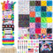 Deinduser Kandi Bracelet Kit, Rainbow Kandi Beads and 320pcs Colorful Letter Beads, 28 Colors Plastic Craft Beads Bulk for Bracelets Jewelry Makin...