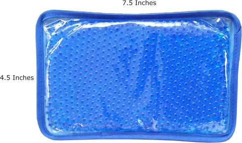 Gel Ice Pack and Microwave Heating Pad For Muscle Pain Relief. Heat Packs Or Cold Therapy Ice Pack With Cloth Backing. Cold Pack For Back Pain, Mi...