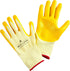 Yellow Gardening and Work Gloves for Men and Women (Medium) | Nitrile Coating Protection...