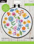 Bucilla Counted Cross-Stitch Kit, Floral Menagerie, Includes 14 ct Aida Cloth, 6" Plastic Hoop, Embroidery Floss, Needle and Instructions, 49468E...