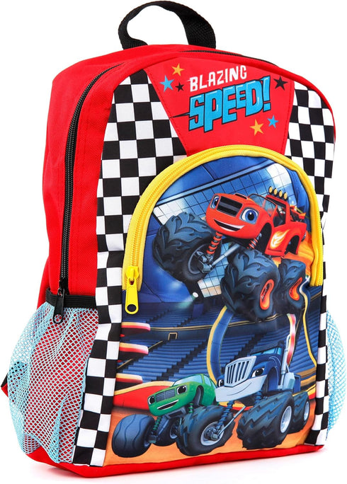 Blaze and The Monster Machines Backpack | Boys Backpacks | Monster Trunk School Bags for Kids...