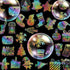Holographic Christmas Stickers Glitter Silver Transparent Waterproof Decoration Sticker for DIY Scrapbooking Supplies crafts Phone Case Water Bott...