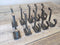 10 Coat Hooks 3 1/2" Long Iron for Hats, Coats, Towels, Bathroom, Kitchen, ETC.!...