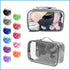 Small Clear Travel Packing Cube/See Through PVC Plastic Pouch for Carry On Suitcase, Backpack or Diaper Bag/Transparent Multipurpose Accessories, ...