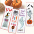 Povitrulya Counted cross Stitch Bookmark Kit 'Pumpkin Ghost' - DIY Embroidery set for Adults with Paper pattern, 16-count Aida Canvas and Presorte...