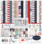 Carta Bella Paper Company By The Sea Collection Kit paper, red, blue, navy, teal, cream 12-x-12-Inch...