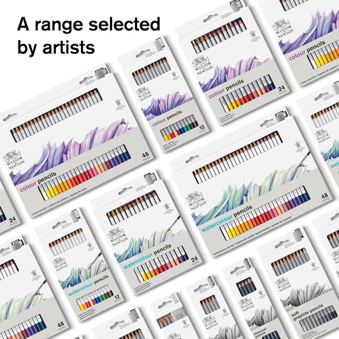 Winsor & Newton Studio Collection Artist Pencils, Sketching Pencils, Set of 6...