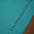 Grelucgo Set of 6 Handmade Hemstitch Teal Table Placemats, Rectangular 12 by 18 Inch...